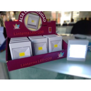 PACK 12 Linternas LED COB (pilas incluidas)